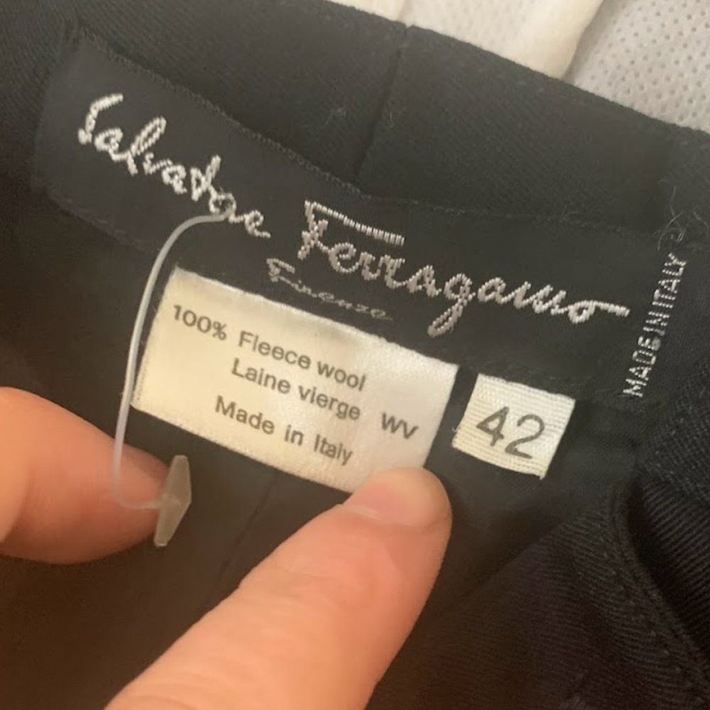 Salvatore Ferragamo High-waisted Straight-leg Trousers